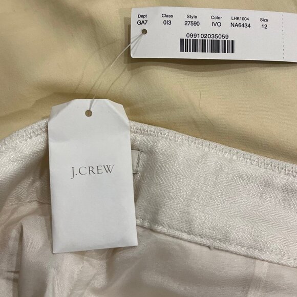 J. Crew 100% linen cuffed trouser pant style 27590 NWT - Picture 11 of 11
